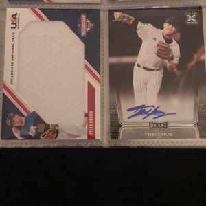 Trei Cruz and Tyler Brown Rookie Card